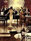 Brent Canvas Paintings - Brent Heighton Jazz Night Out
